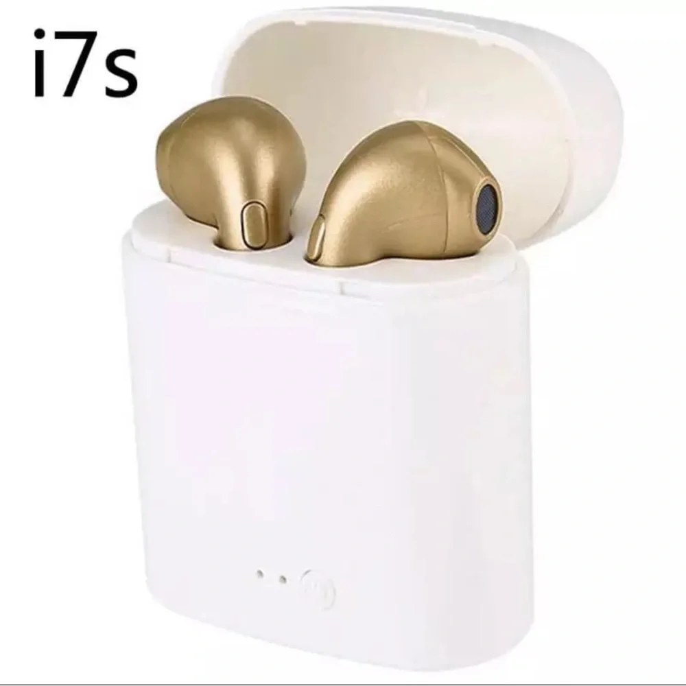 ✅i7S Wireless Bluetooth Headphone For iPhone,Android,LG,LAPTOP With Charging BOX
